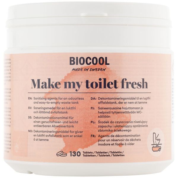 Hovedbilde Biocool Make my toilet fresh 125 tabletter