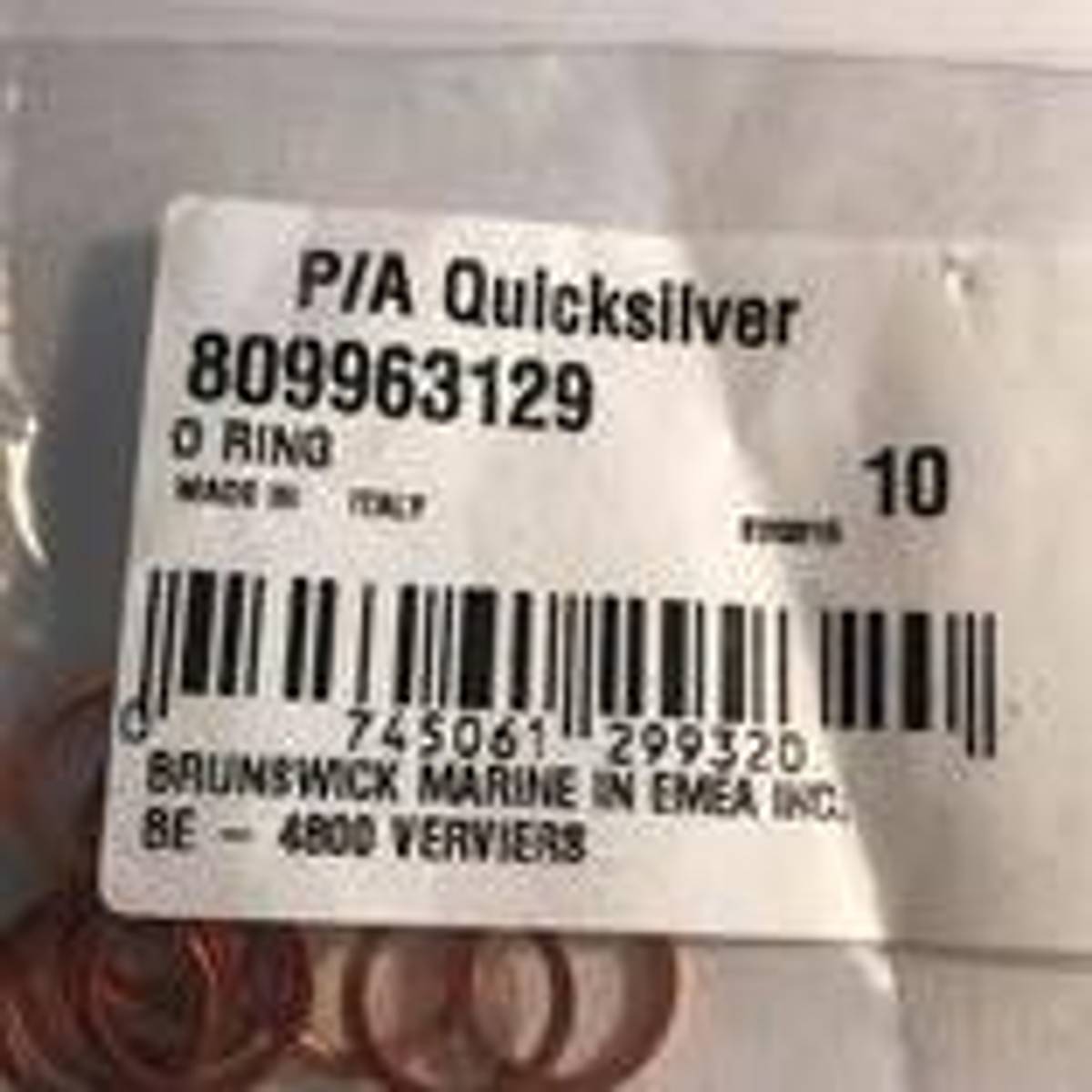 Quicksilver 809963129 pakning