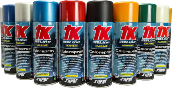 Hovedbilde TK Colorspray, motorlakk Evinrude Man White