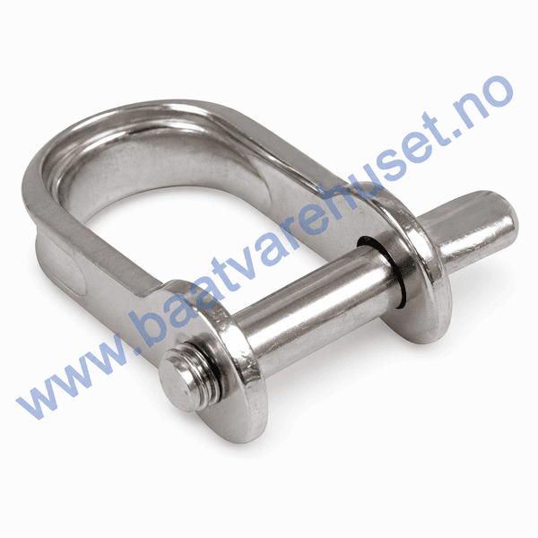 Hovedbilde D-sjakkel rett, flat 6mm