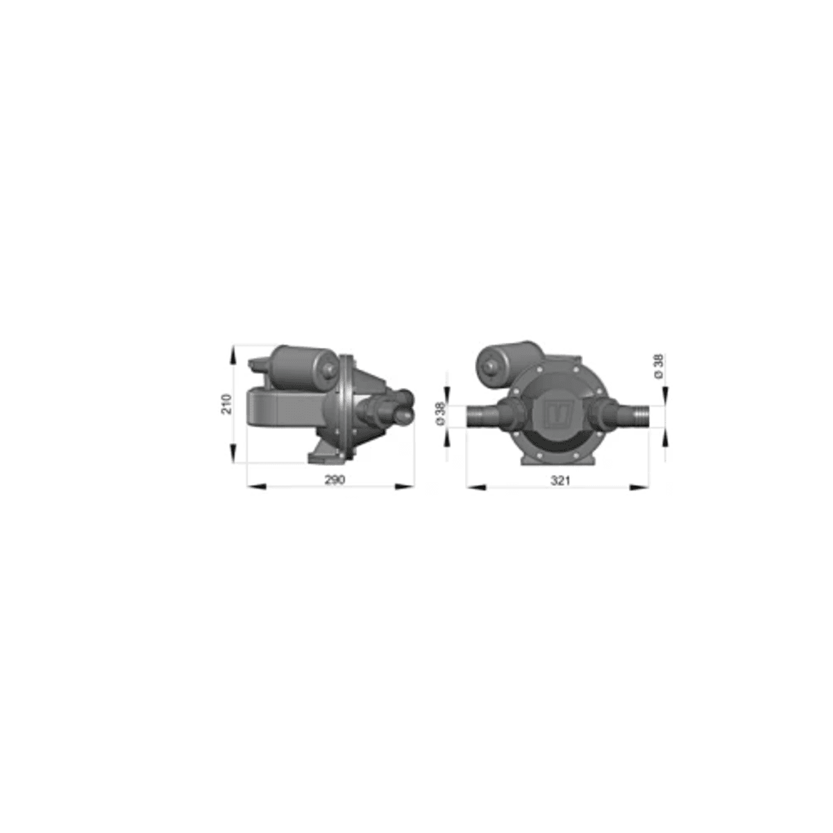 Vetus EMP14024B septikpumpe 24V 