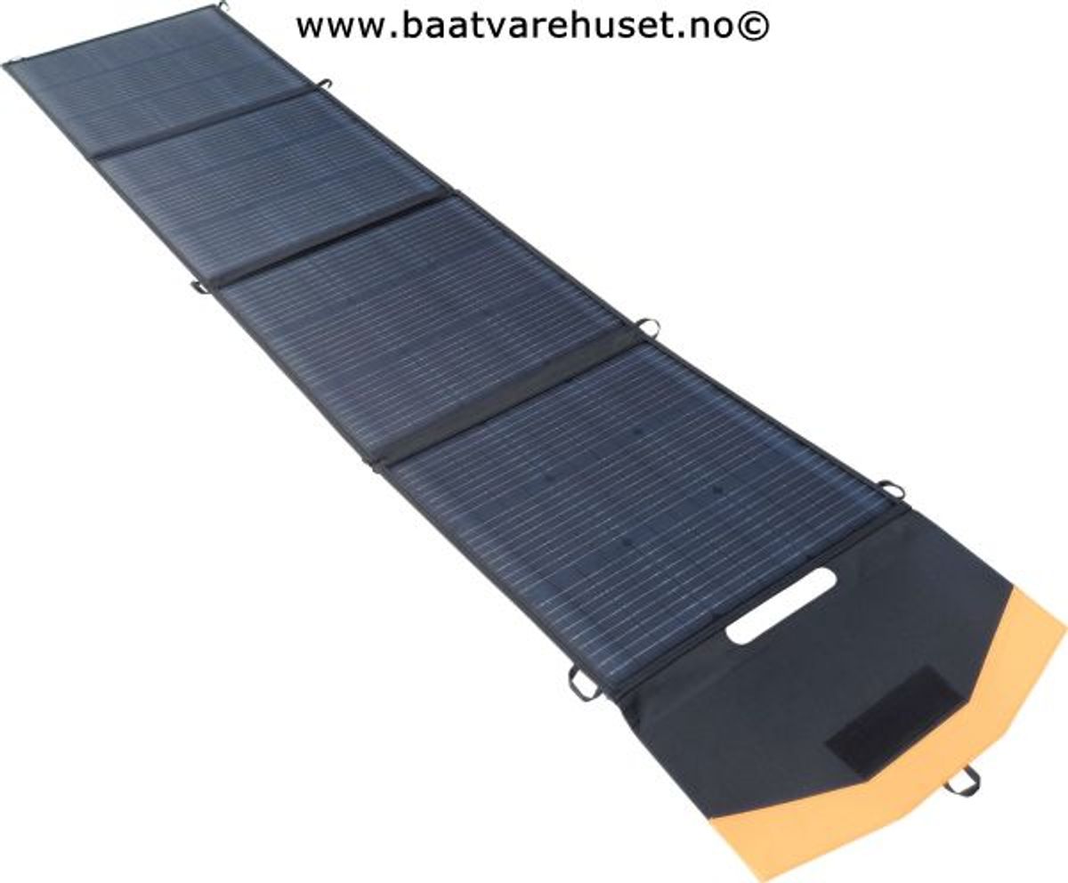 1852 Sammenleggbart solcellepanel m/regulator 200 W